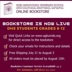 DHS Student Bookstore is LIVE