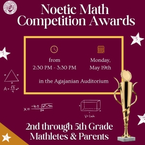 2nd - 5th Grade Noetic Math Competition Awards