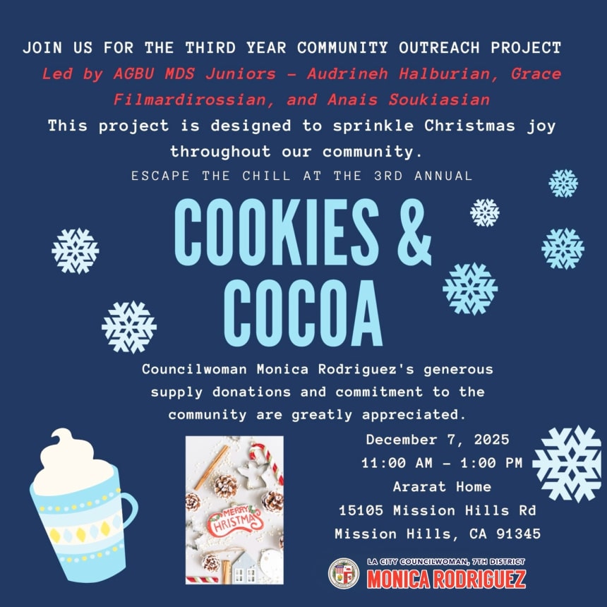 3rd Annual - Cookies and Coco at Ararat Home