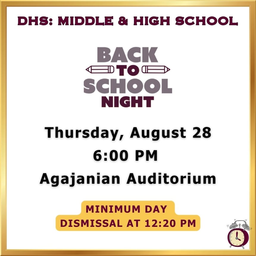 DHS Back to School Night